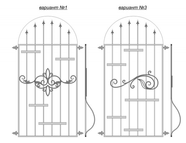 Варианты арочных оконных решеток