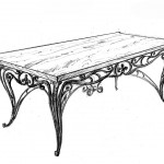 Кованая мебель стол