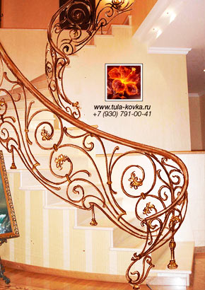 Эскизы и рисунки красивых кованых лестниц